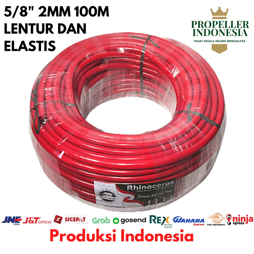 Selang Air Dop 5/8 2MM 100Meter Selang Air Taman Selang Siram Tanaman Selang Air Elastis