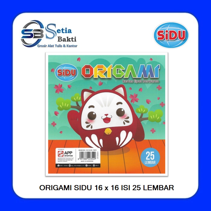 

SINAR DUNIA Origami 16 x 16 Isi 25 Lbr - Kertas Warna / Lipat / Hias Sidu - 1 Pak
