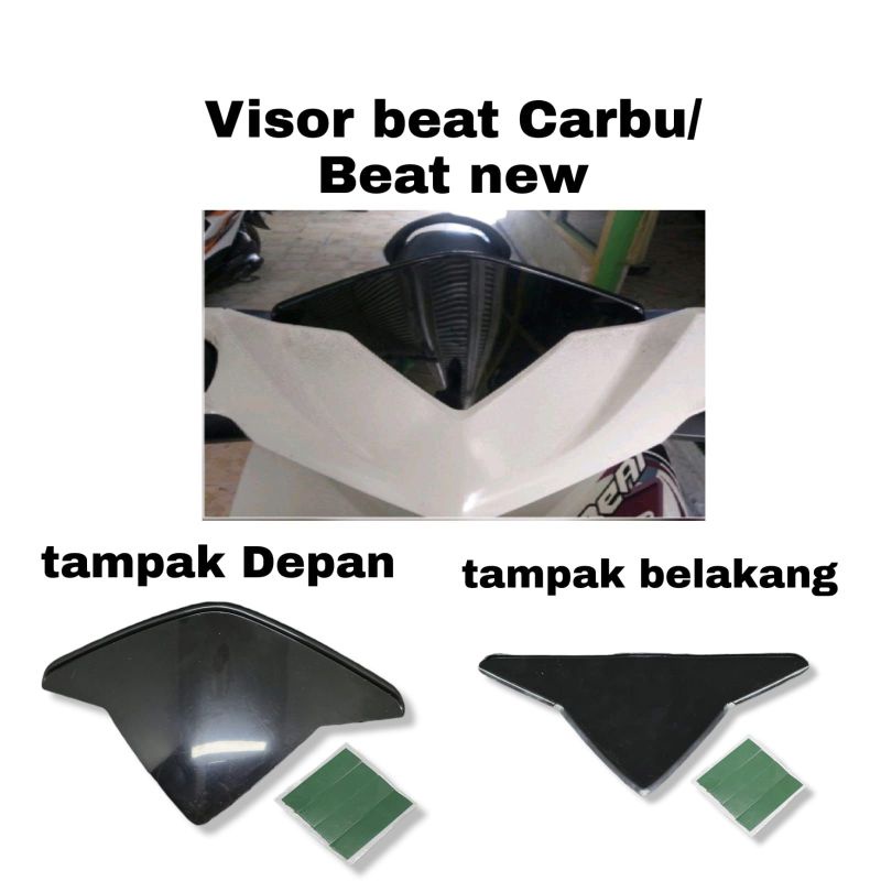 Visor beat karbu ftree double tape  - Visor beat lama free double tape