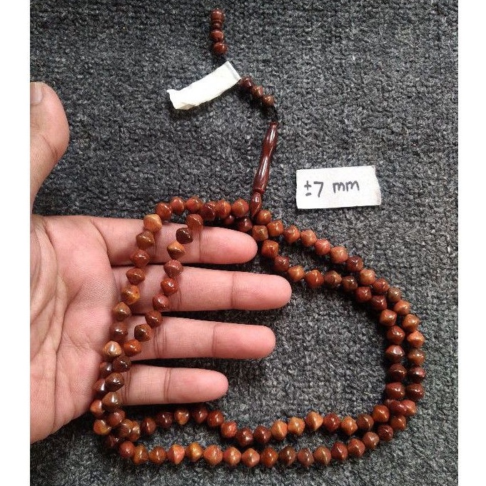 tasbih kokka wajik  ± 7 mm ( 7mm )  99 butir