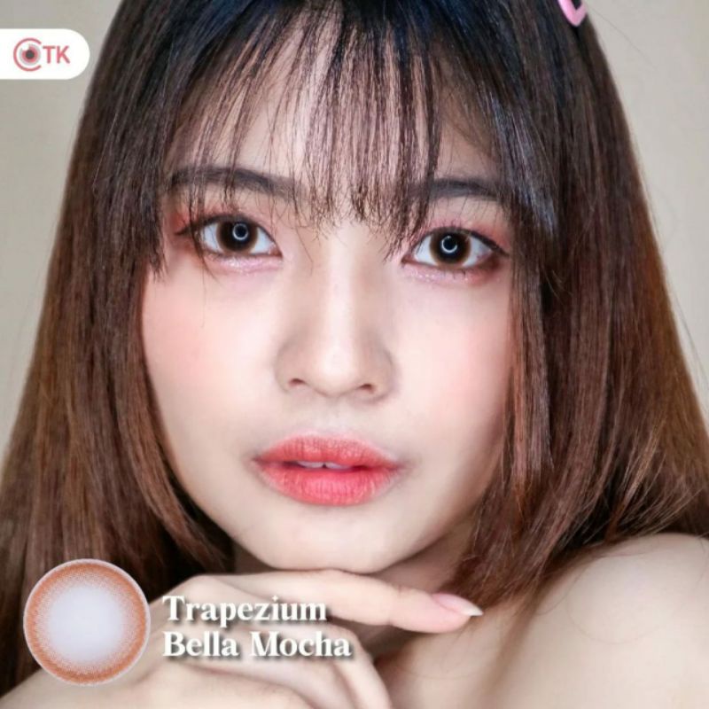 Softlens TRAPEZIUM 14.5 MM BELLA MOCHA MINUS -0.50 S.D -6.00 by CTK