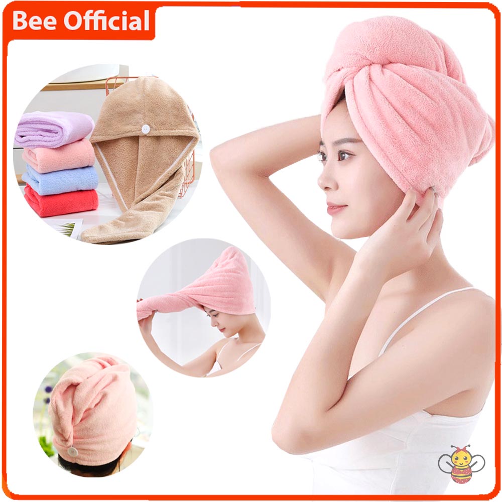 BEE - Handuk Keramas Mandi / Handuk Rambut Magic Handuk Kepala Cepat Kering