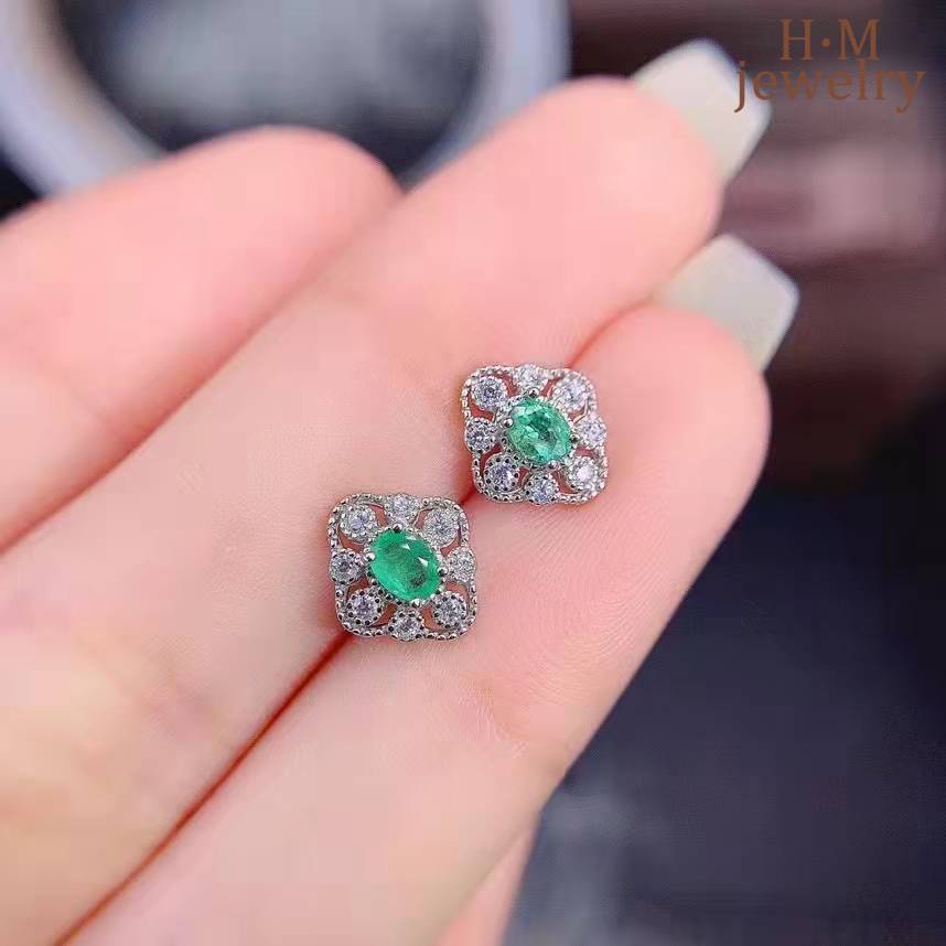 Set Kalung Anting Stud Dan Cincin Model Terbuka Bahan S925 Silver Desain Merpati Ruby Warna Ice Green