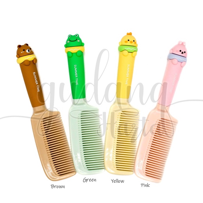 Sisir Rambut Cute Animal Comb Motif Frog Rabbit Bear Chicken GH 512001