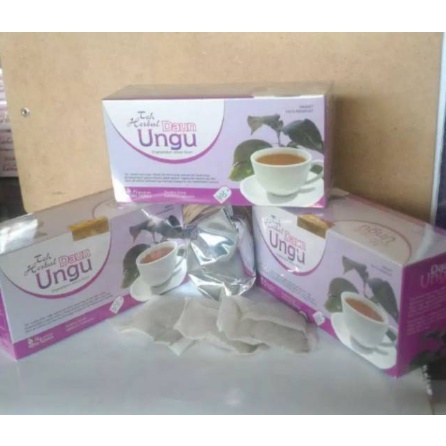 Teh Celup Daun Ungu Obat herbal khasiat ampuh mengobati ambeien wasir susah buang air besar dngan teh daun ungu original asli 100% herbal