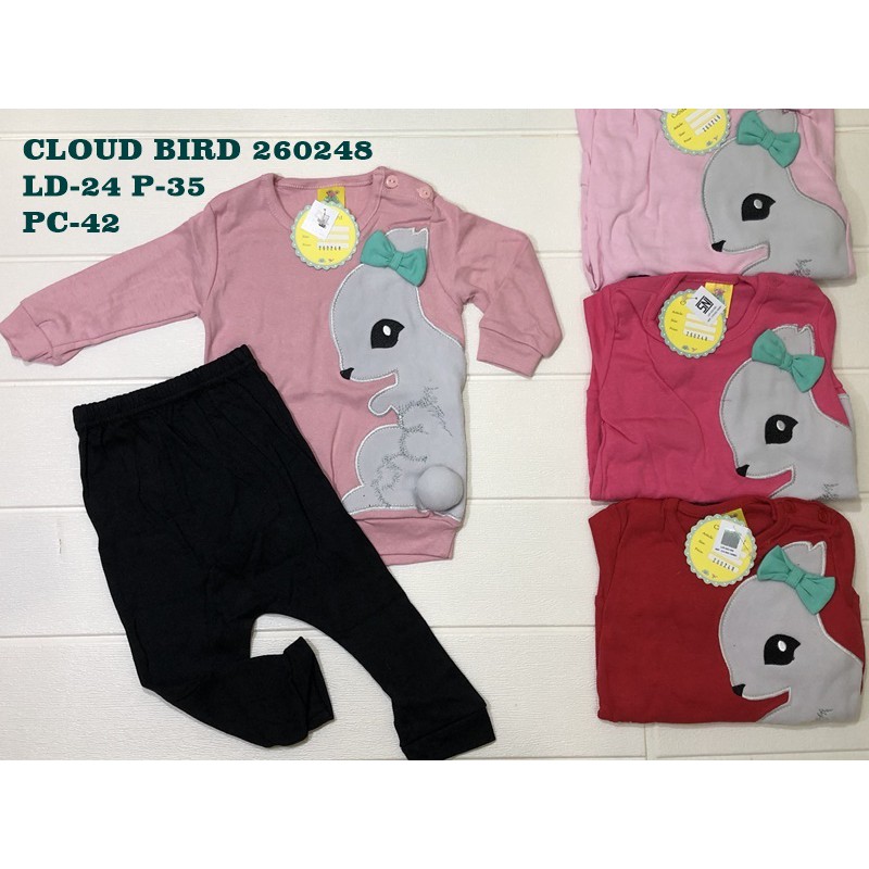 CLOUD BIRD 260248 SETELAN PIYAMA KELINCI ANAK BAYI