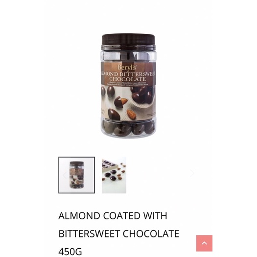 

Beryl’s Almond Bittersweet Chocolate 450 gram