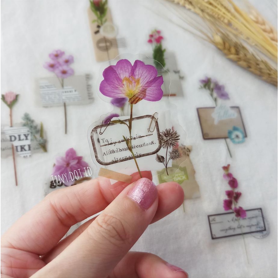 

Aesthetic Flower Collage Sticker (10 pcs)