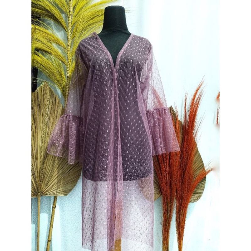 Murah Promo cardigan tile polka murah / outer tile polkadot mess murah