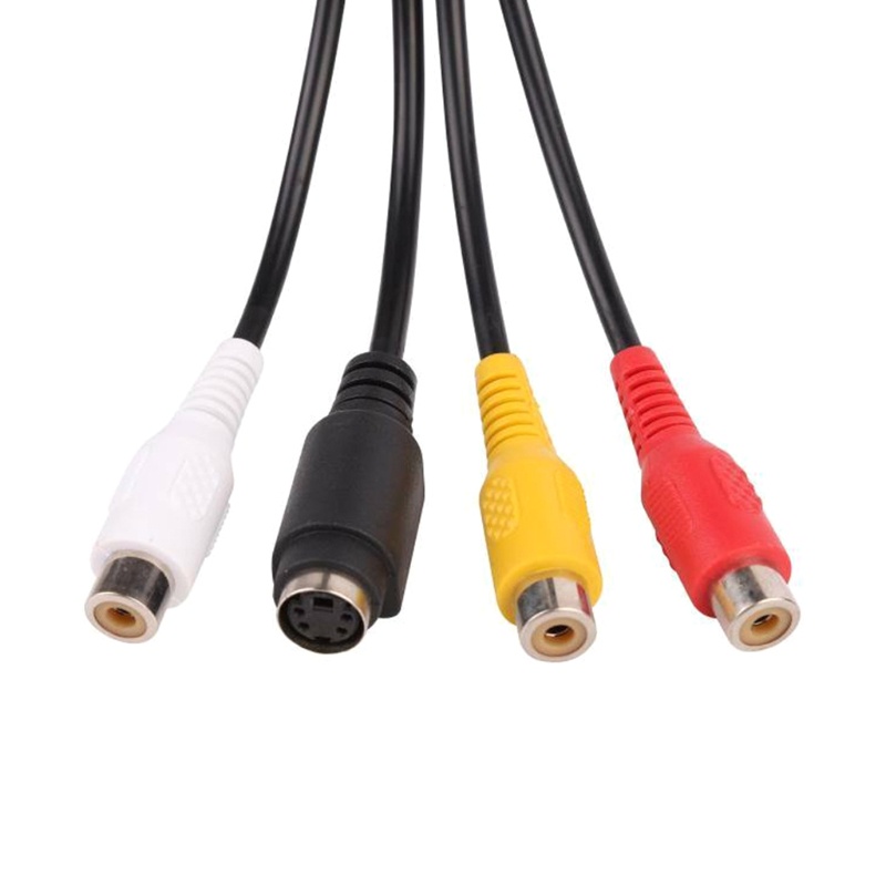 Kabel btsg VGA to 3 RCA+S, Kabel VGA (TV-Out) to AV Komponen VGA Untuk TV Komputer