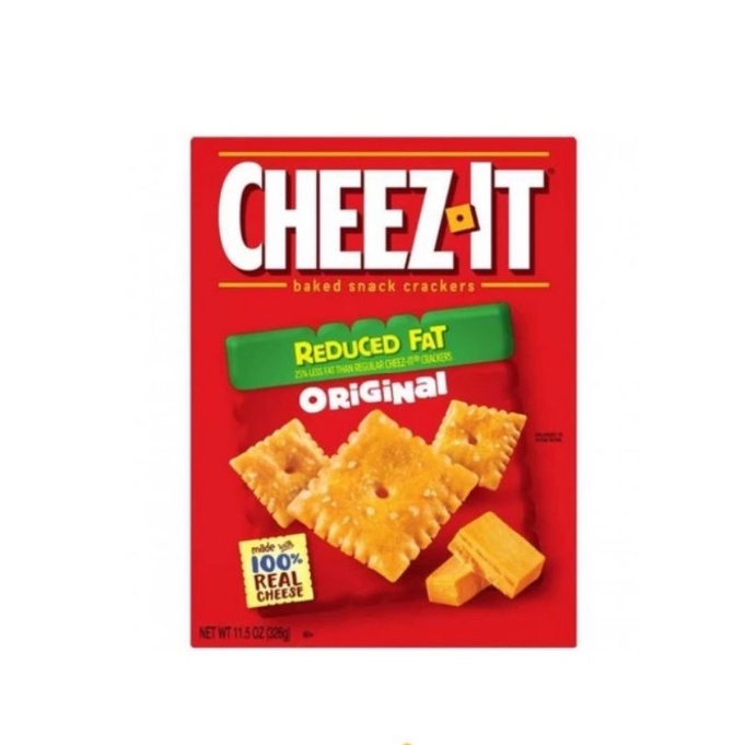 

cheez it snacks crackers reduce fat original biscuit biskuit 326gr