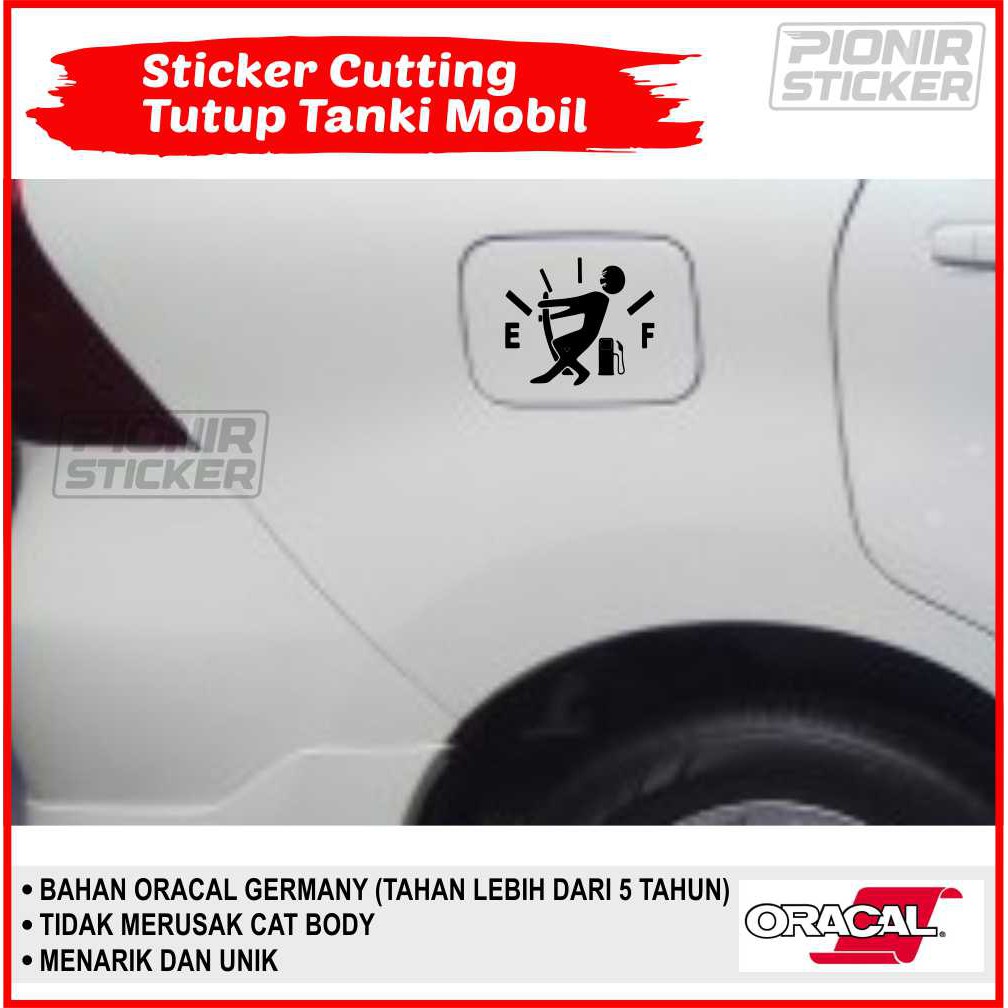 Sticker Cutting  tutup tangki bensin mobil