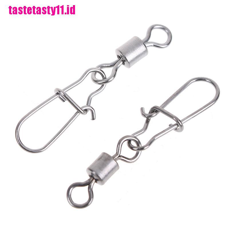 200 Pcs Konektor Umpan Pancing Bahan stainless Steel