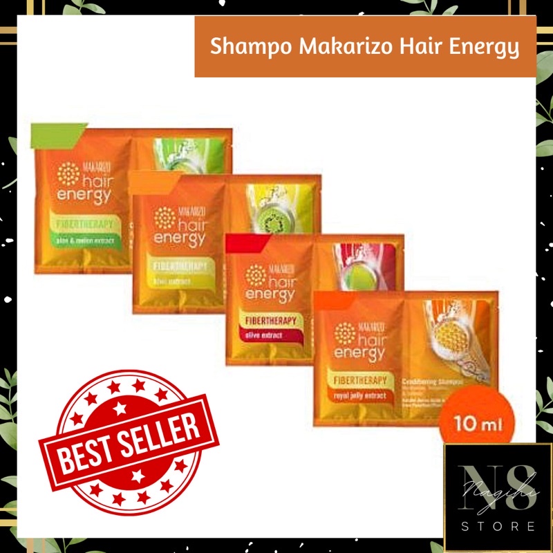 ✨NAGIHI✨ Sampo Makarizo Hair Energy / Shampo Makarizo Conditioning / Makarizo Hair Energy Fibertherapy Sachet 10mL (2x5mL)