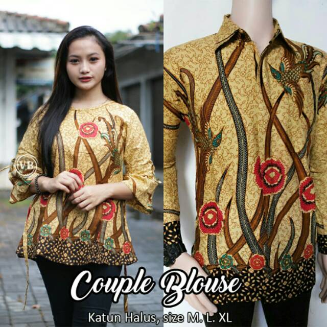 Batik couple ilalang kuning