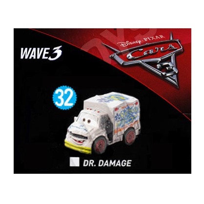 Wave 3 Sealed - Dr. Damage Disney Cars Mini Racers Diecast Mattel no 32