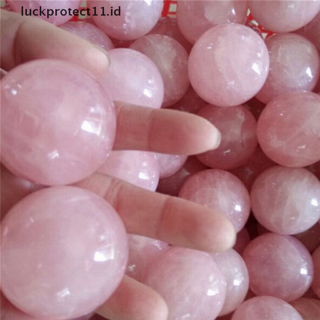 //HG&amp;ID// 1pc Healing Crystal Natural Pink Rose Quartz Gemstone Ball Divination Sphere 20mm .