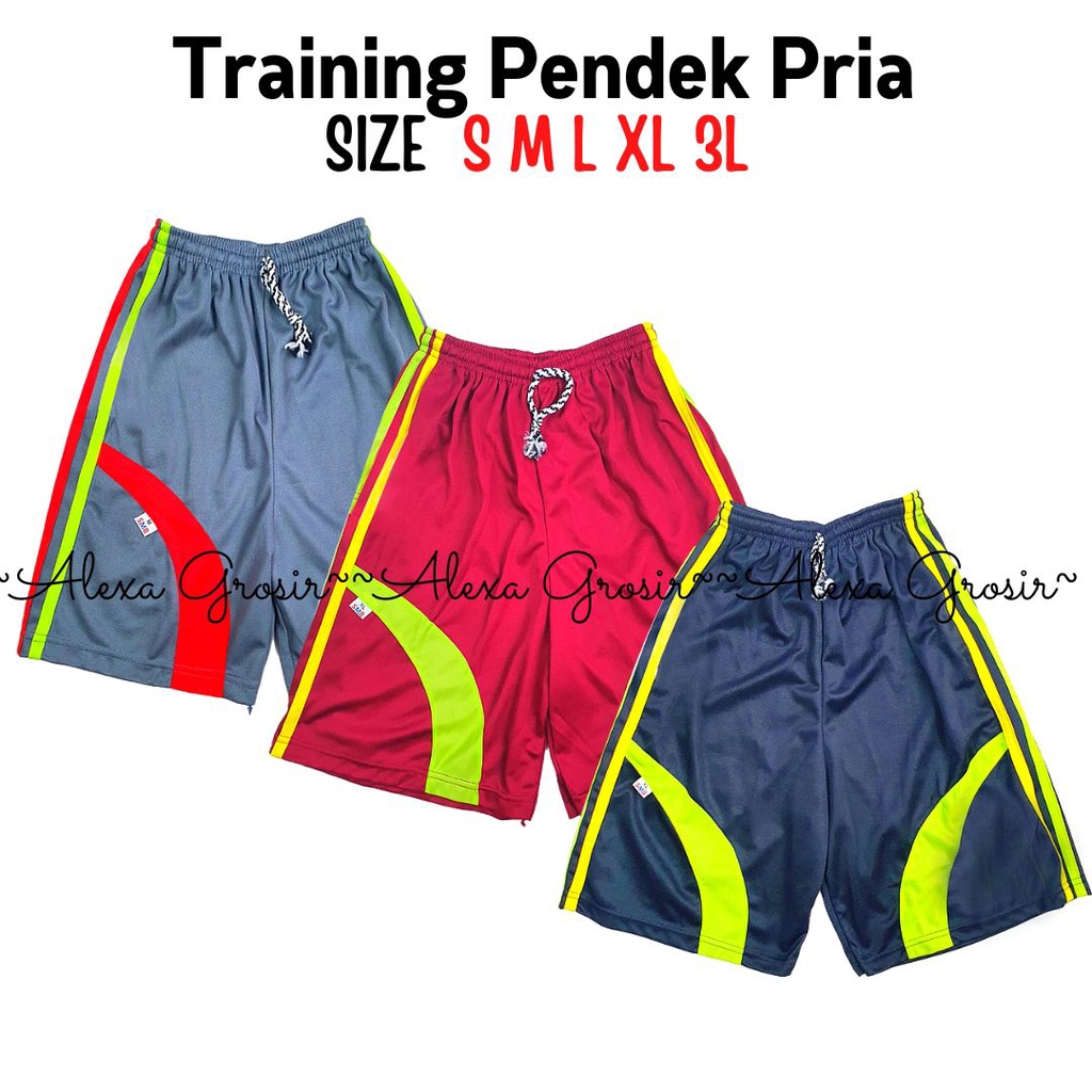 Celana Training Pendek Pria Size L AD alexa