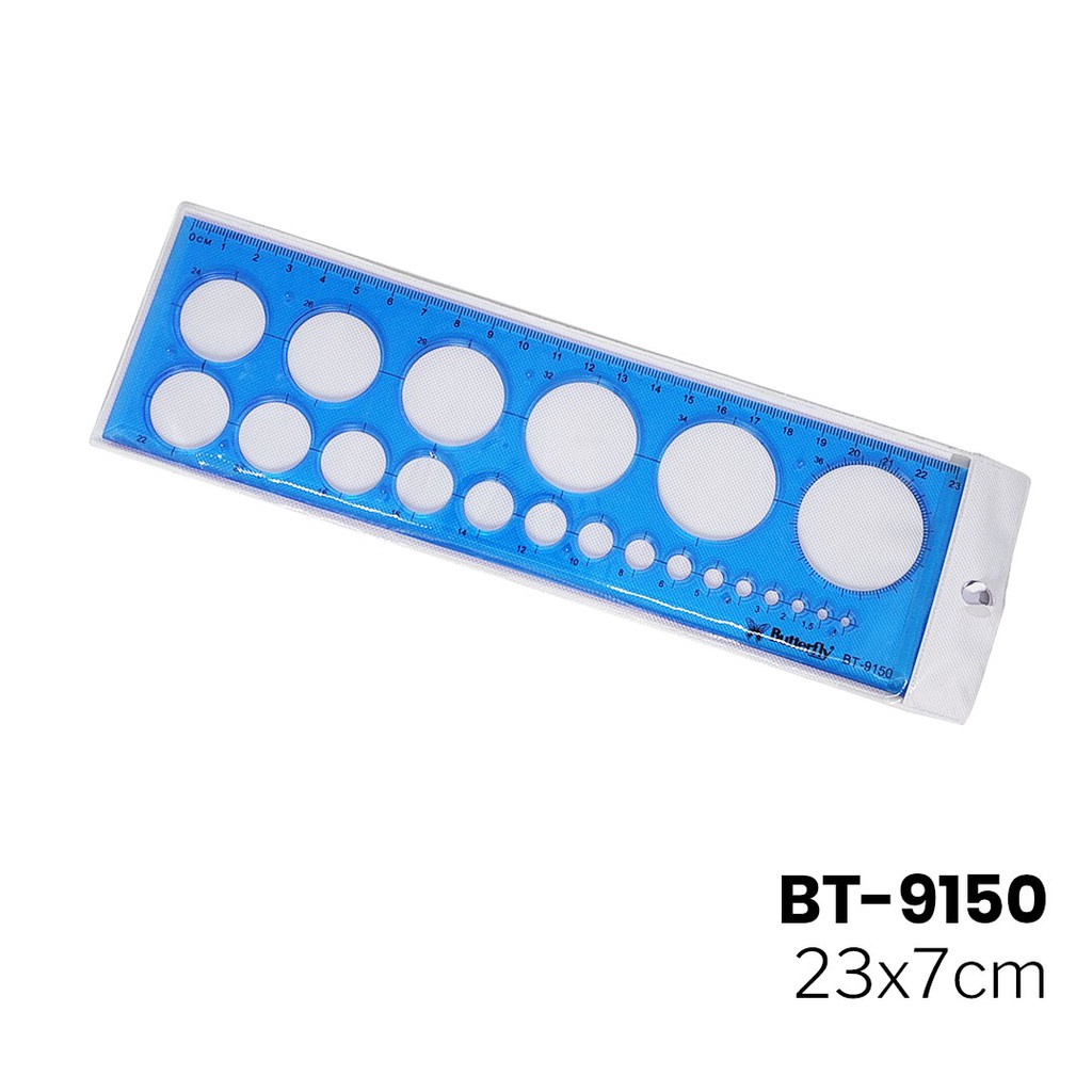 

Butterfly BT-9150 Penggaris Template Lingkaran