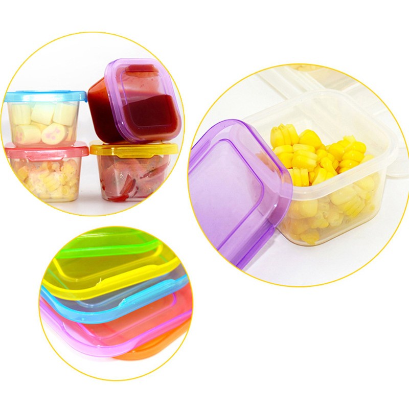 Mary Children Baby Food Container Refrigerator Freezing Cubes with Tray Storage Box