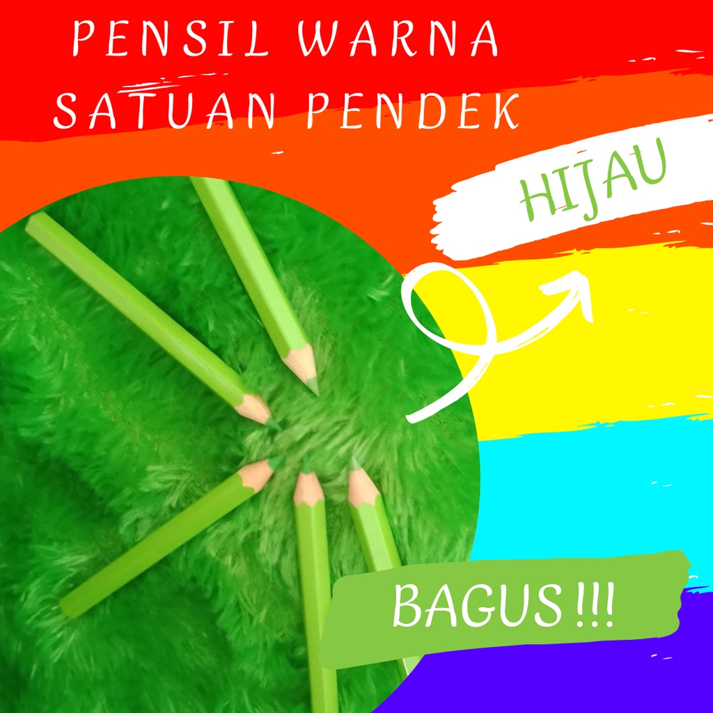 

Satuan Pensil Warna Pendek Hijau Green Pencil Colour High Quality Drawing Empuk ECO Satuan Warna Warni Murah Meriah Bandung Mewarnai Menggambar