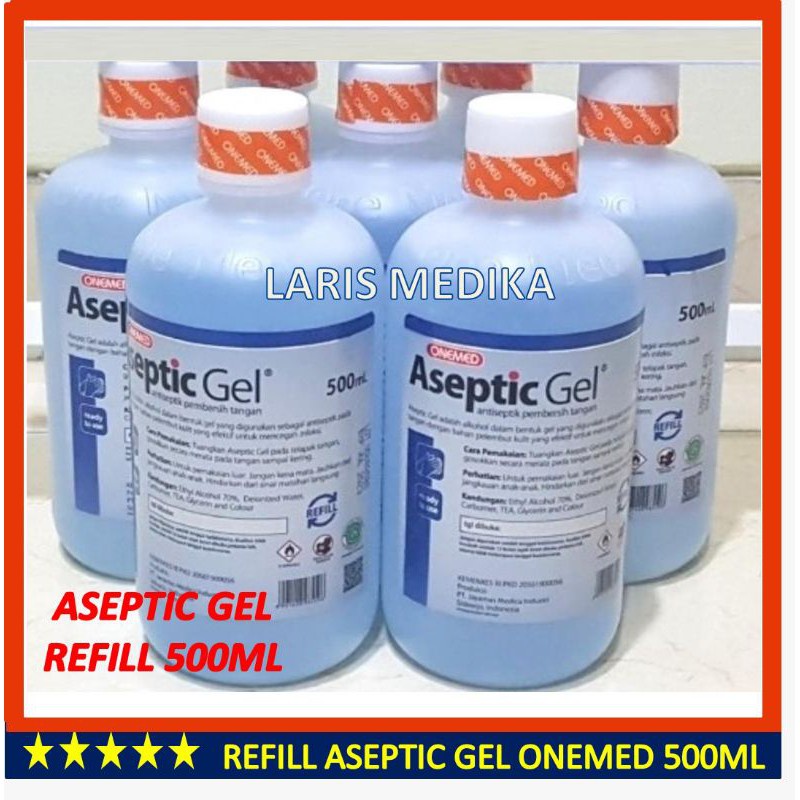 Refil Aseptic Gel 500ml Refill Onemed Antiseptic Refil Aseptic Gel Aseptan 500ml Refill aseptic