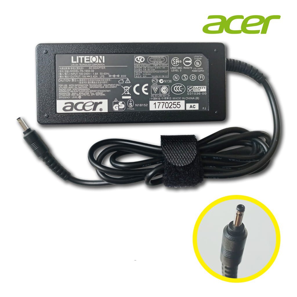 ADAPTOR CHARGER LAPTOP ACER (3.0X1.1) 19V 3.42A
