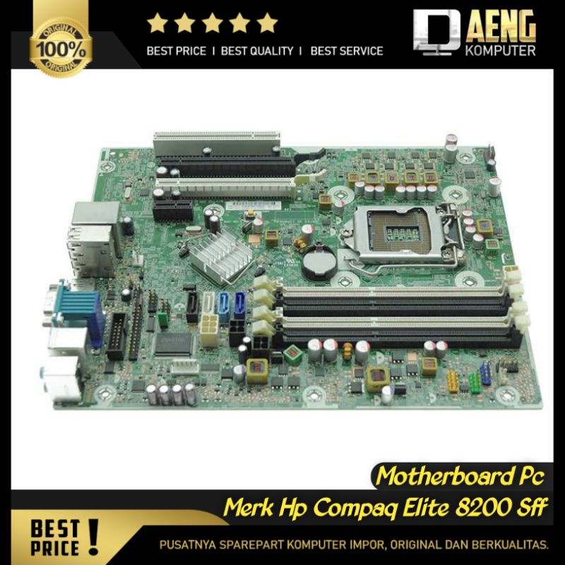 Motherboard Mainboard Mobo ddr3 Intel HP Build Up 1155 Hp Compaq Elite 8200 Small Original Murah