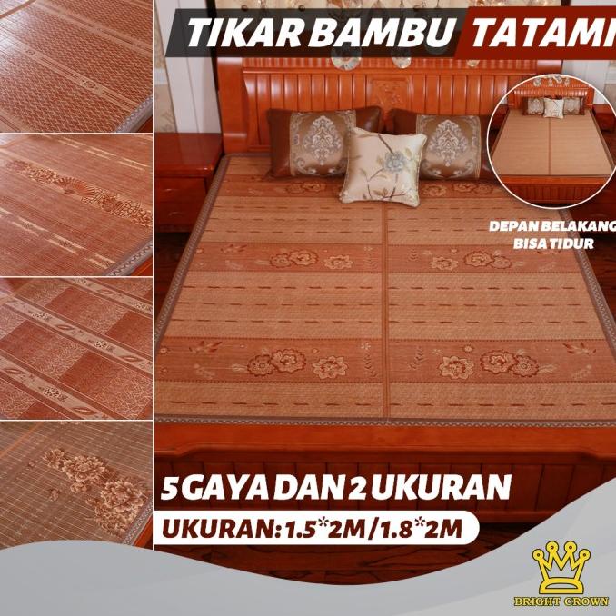 Tikar Bambu TATAMI / TIkar Lipat Bambu Tatami Ukuran 180 x 200cm