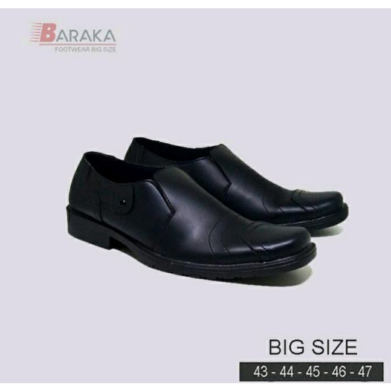 Pantofel Series / Sepatu Big Size Pria 43-44-45-46-47 Oxford Exclusive ukuran JUMBO Kulit Hitam murah, 47