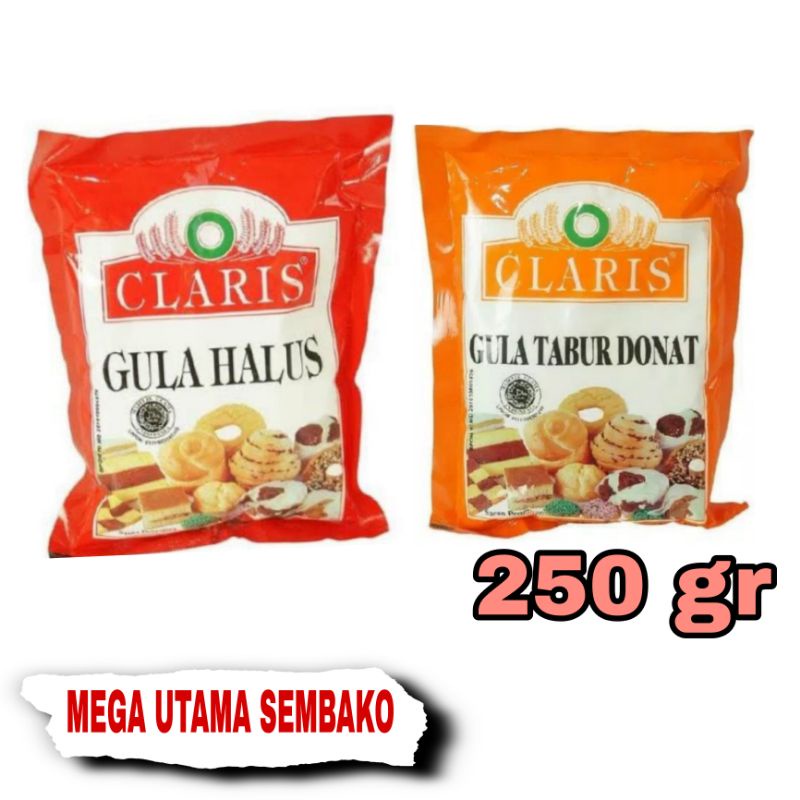 

Claris Gula tabur donat / gula halus 250 gr