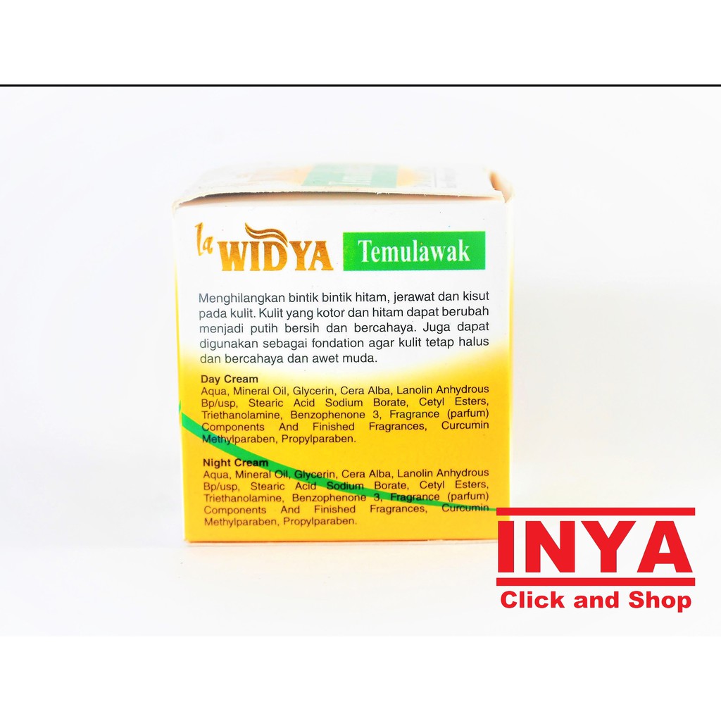 Krim Muka LA WIDYA TEMULAWAK 50gr - DAY &amp; NIGHT CREAM