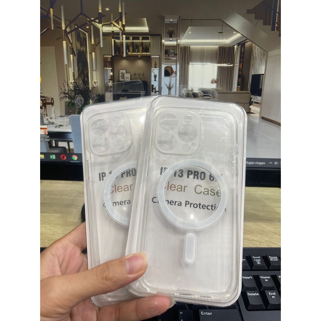 Clear Lensa Magsafe Samsung S23+ | iPh 12 Mini 5.4 | 12/12 Pro 6.1 | 12 Pro Max | 12 Pro 6.1 Clear Case Lensa Magsafe hybird Casing HP CaseSeller