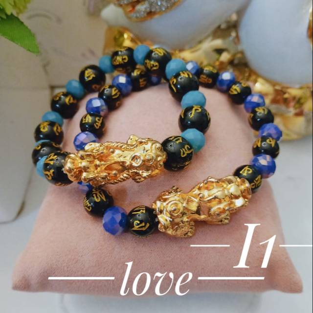 Xuping gelang batu lapis emas 24k 1822