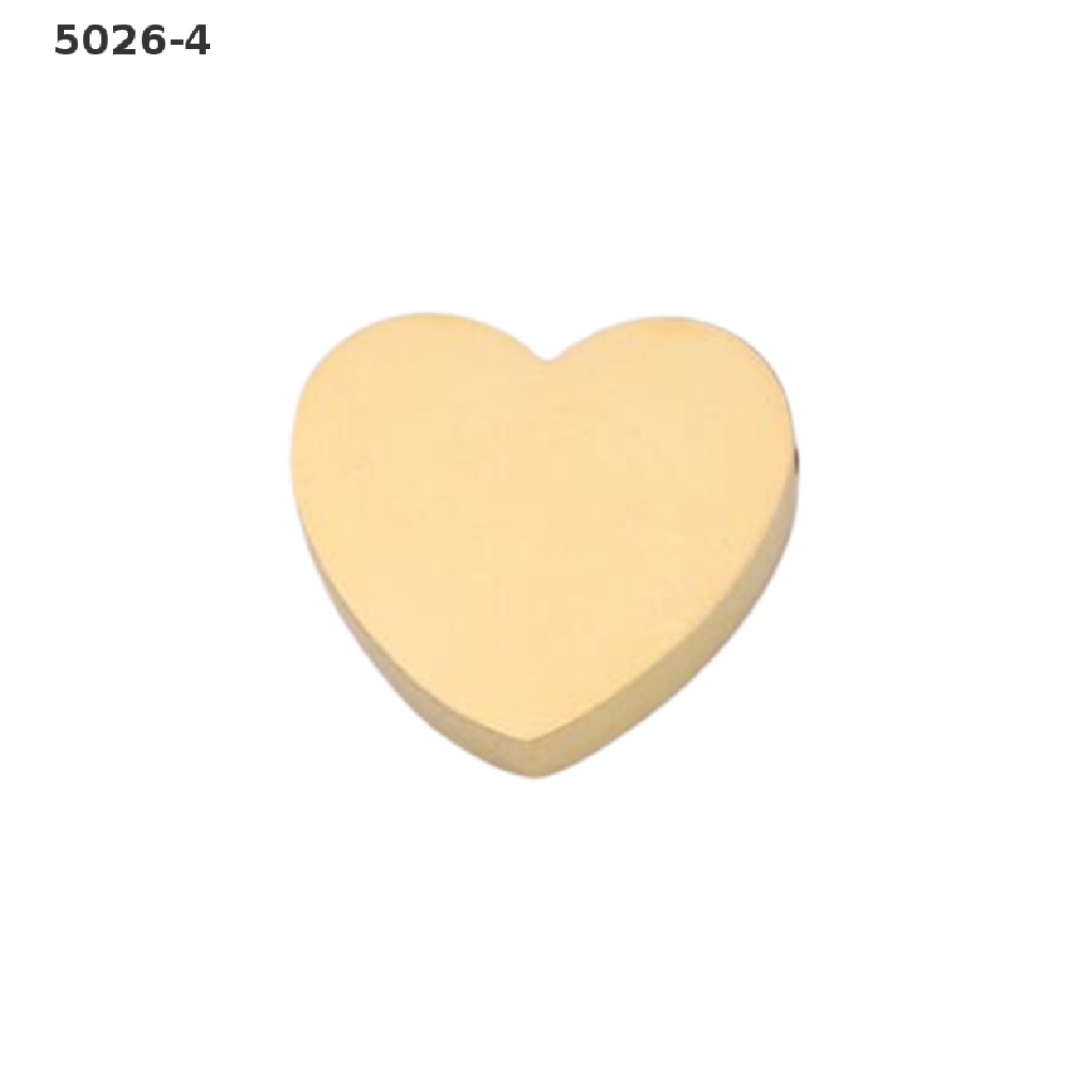 5026-4 70 Pcs Golden Peach Heart-Shaped Spacer Beads Loose Bead DIY Necklace Bracelet 5026-4