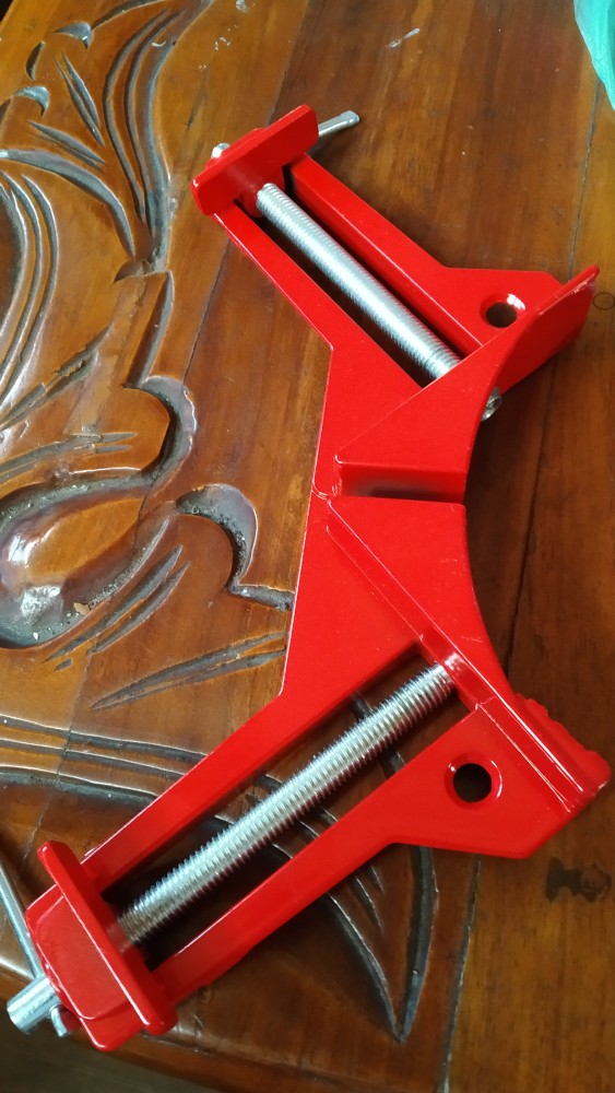 Promo 1pcs Clamp Penjepit Sudut Kayu / Klem Kayu Siku / Klem Siku Sudut Kayu 90 Derajat