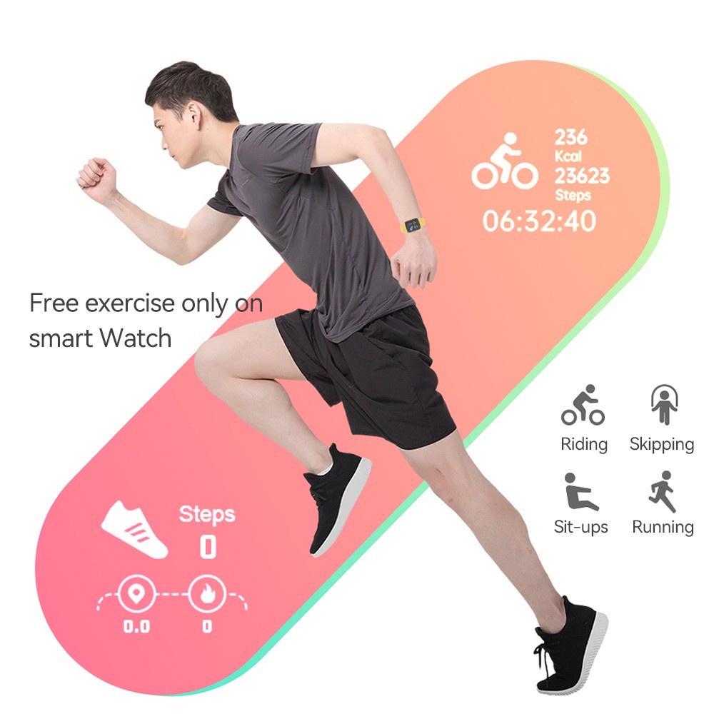 Y68 Smart Watch Fitness Tracker Digital Heart Watch Jam Tangan Wanita Pria Jam Tangan Pria