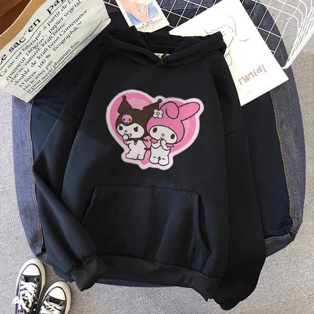 HOODIE COUPLE KUROMI SIZE M - XXL-HOODIE COUPLE LUCU-HOODIE UNISEX KEKINIAN