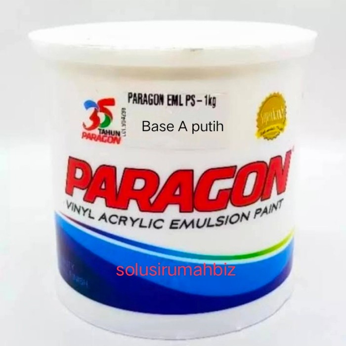 paragon emulsion 1kg base a putih cat tembok 1 kg white tunggal jaya