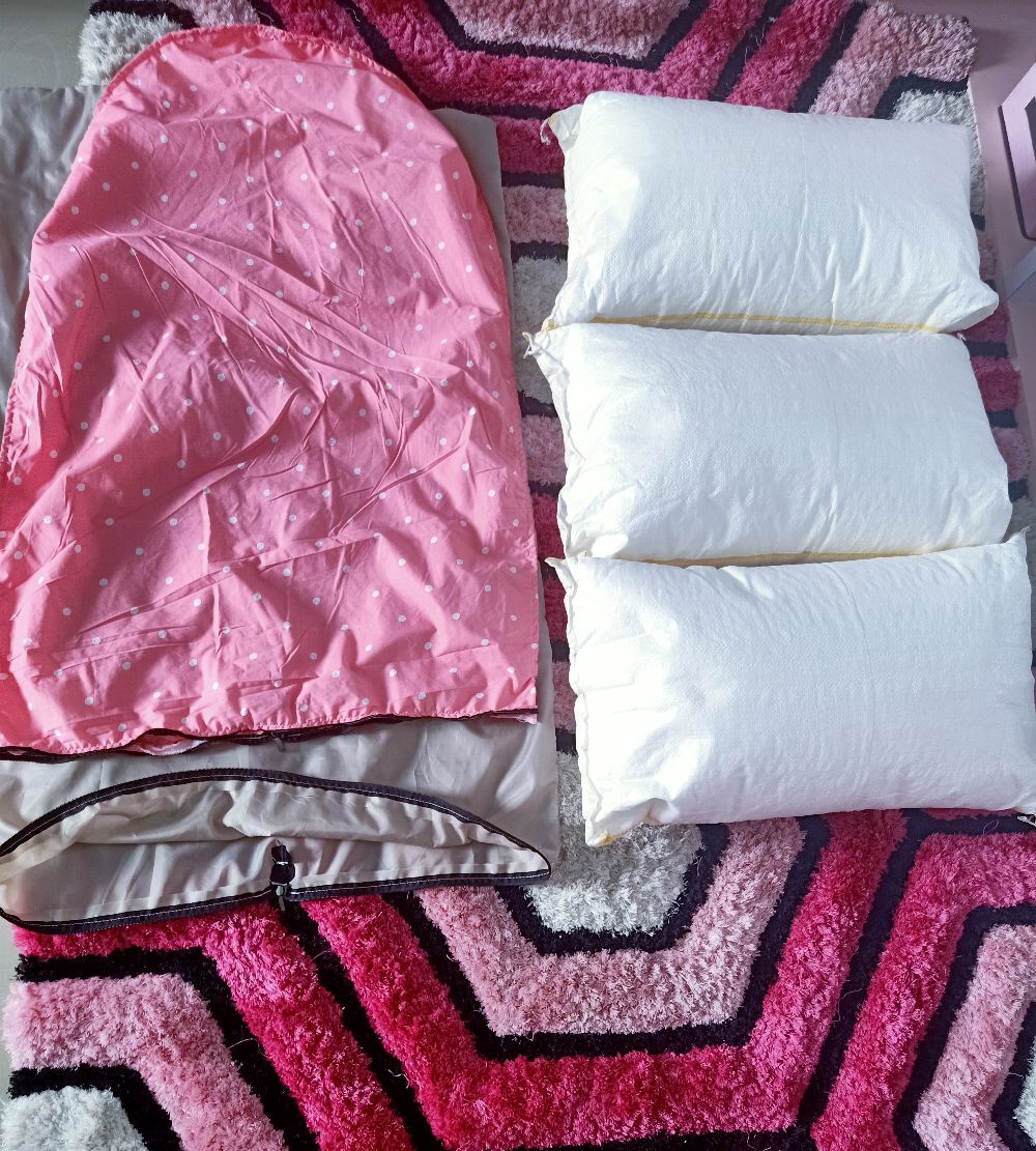 Bean Bag Komplit Isi Triangle / Oval Utk Dewasa Komplit Isi Bahan Waterproof Taslan Dan Katun