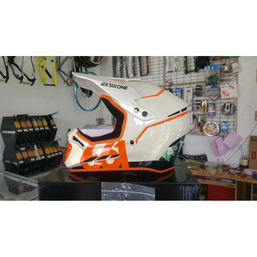 Helm 661 sixsixone Reset Tropic Orange Downhill Fullface helmet