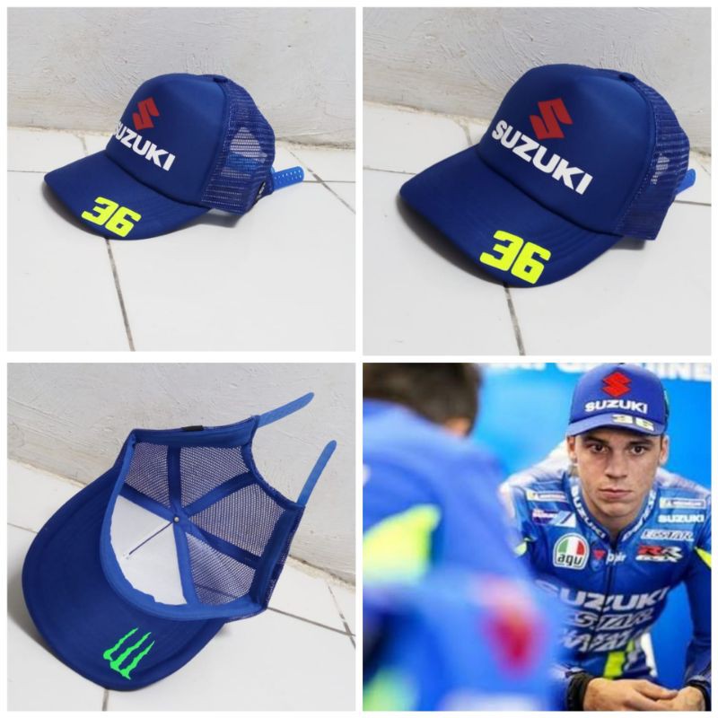 Topi trucker snapback motogp Suzuki joan Mir36