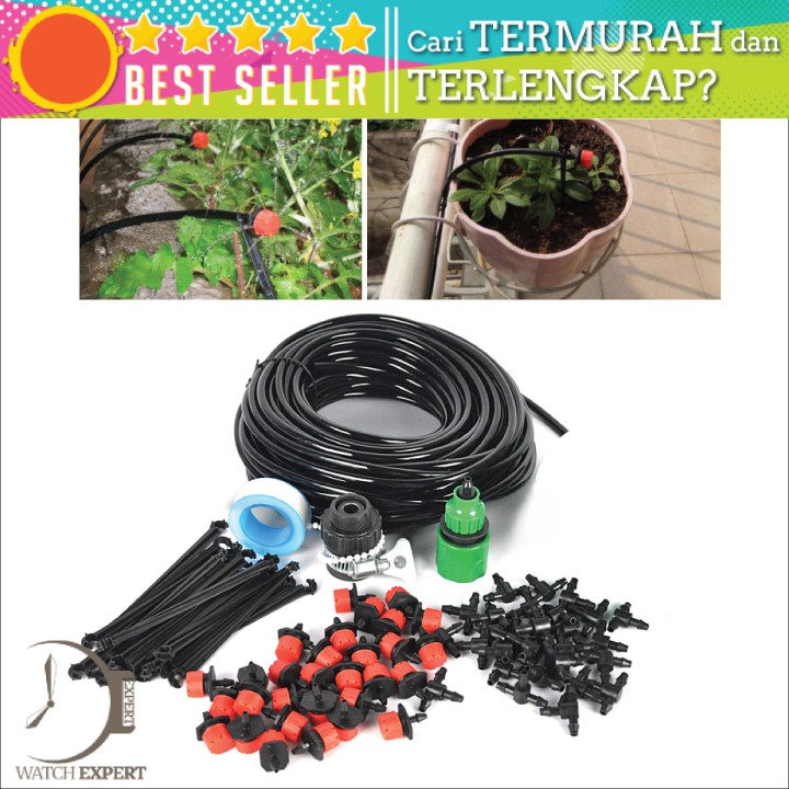 Bisa COD Peralatan Set Irigasi Air Taman Garden Watering Kit - LL-37