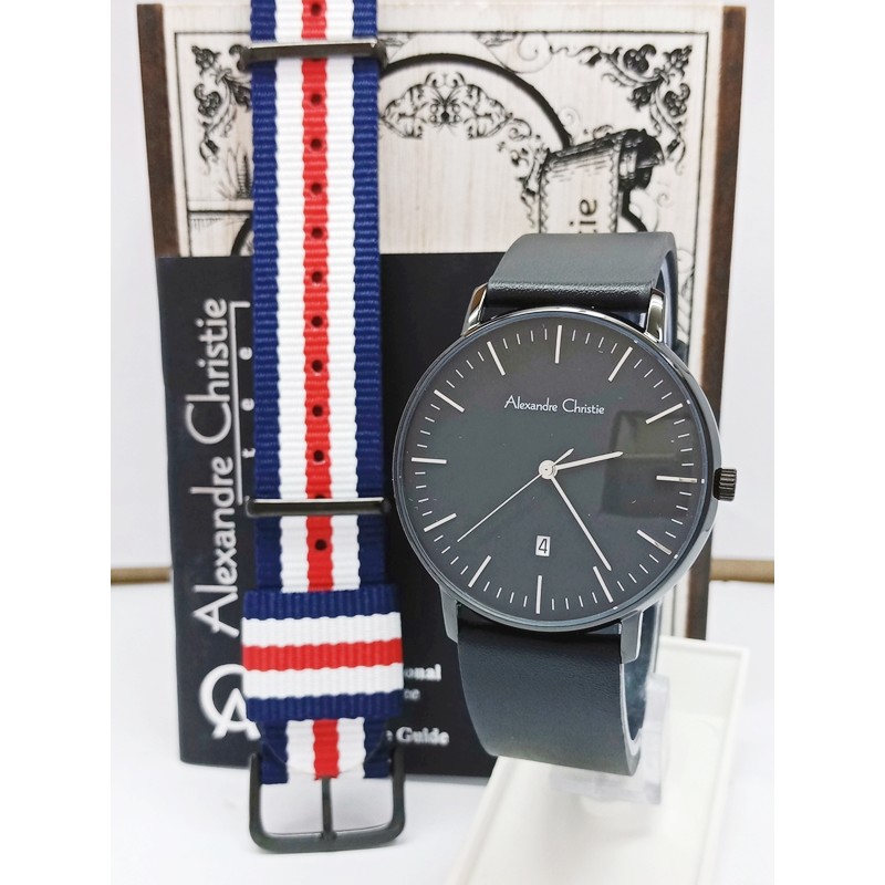 jam tangan pria alexandre christie original AC 8420 MD LD FBL Original