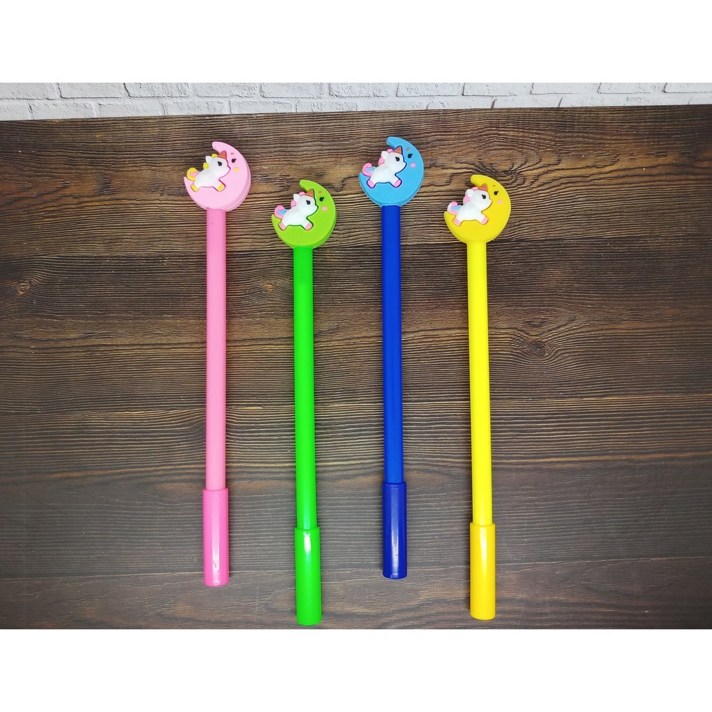 

Bolpen Gel Lucu Chibi Unicorn Bulan 192 isi 4 pcs