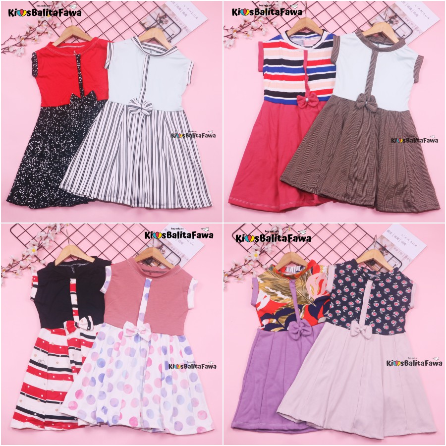 Dress Lala uk. 4-5 Tahun / Dress Balita Dress Anak Cewek Dress Import Dress Yukensi Dress Murah