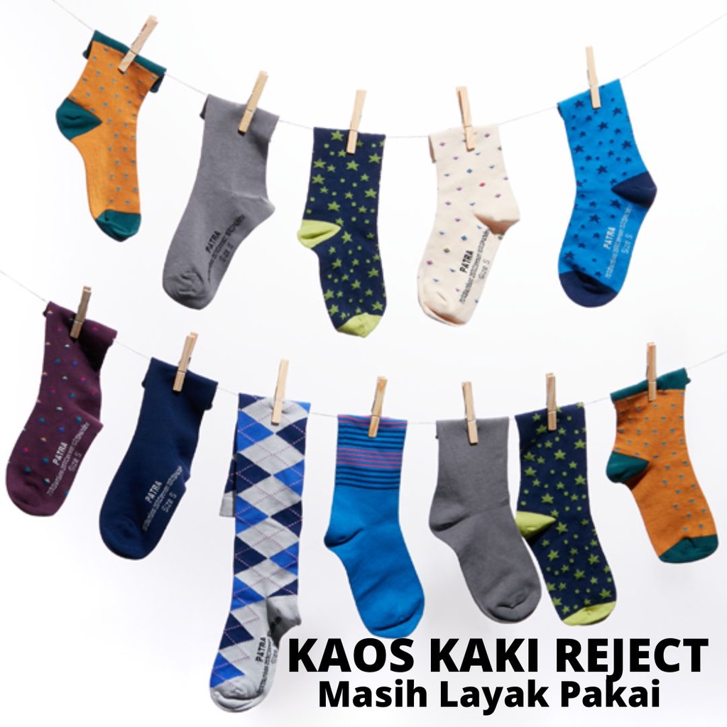 kaos kaki reject masih layak pakai  - kaos kaki pria - kaos kaki wanita