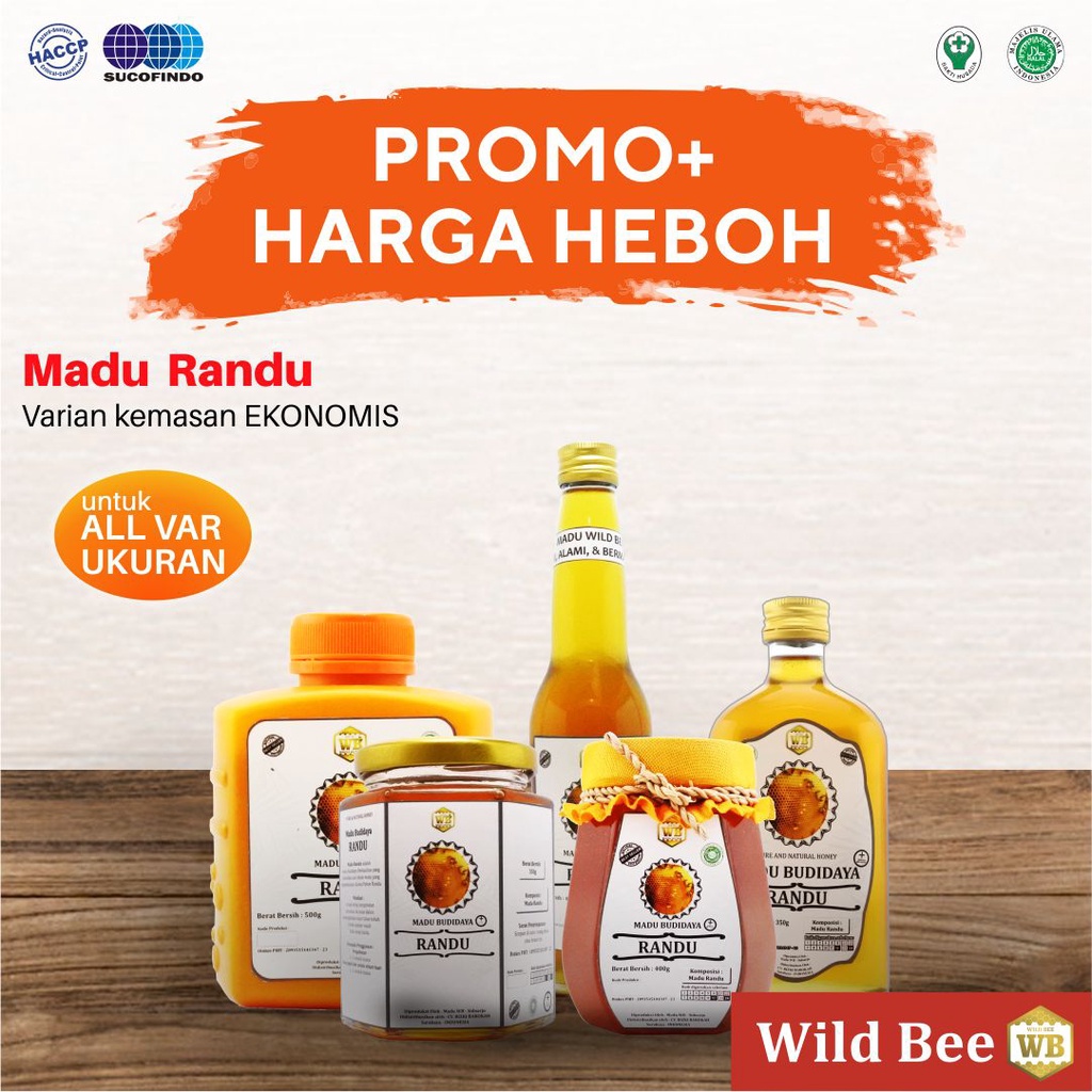 

Madu Randu - Lebah Apis Melifera - Garansi Murni & Asli 100% - Wild Bee - Kemasan Sedang