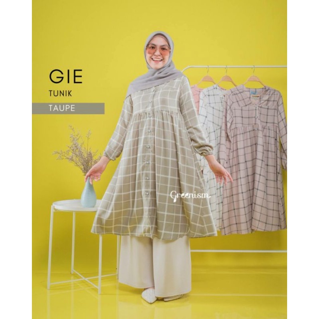 GIE TUNIK By Greenism / Tunik Motif garis garis
