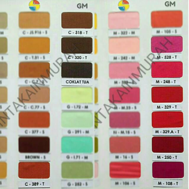 Kain ERRO / FURING Golden Mella warna TUA